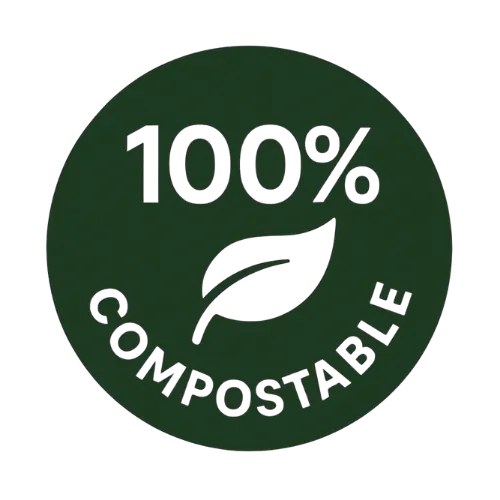 100% compostable