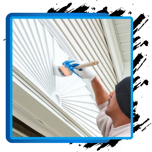 Professional exterior house painting and surface preparation by Liberty Painting.