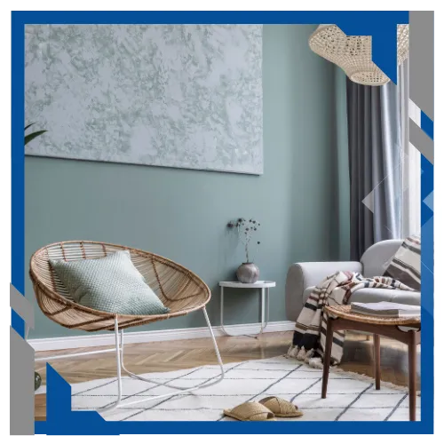 Interior painting showcasing a refreshed room with smooth finishes and a welcoming space.