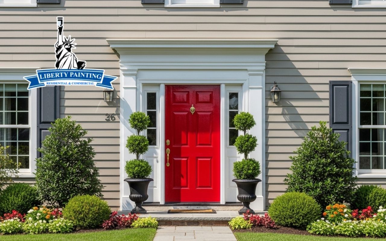 front door colors that improve curb appeal on a Bethesda home