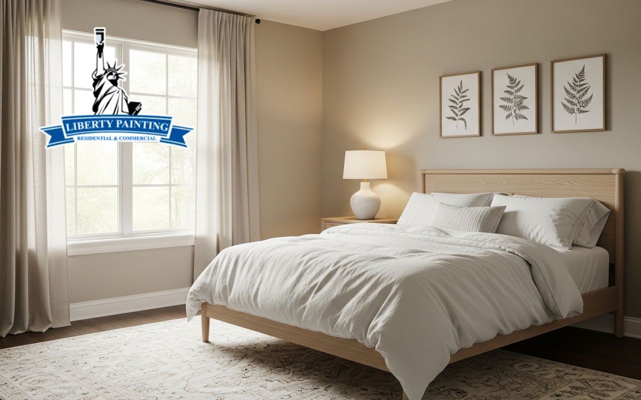 low VOC paint for bedrooms in a calm neutral retreat