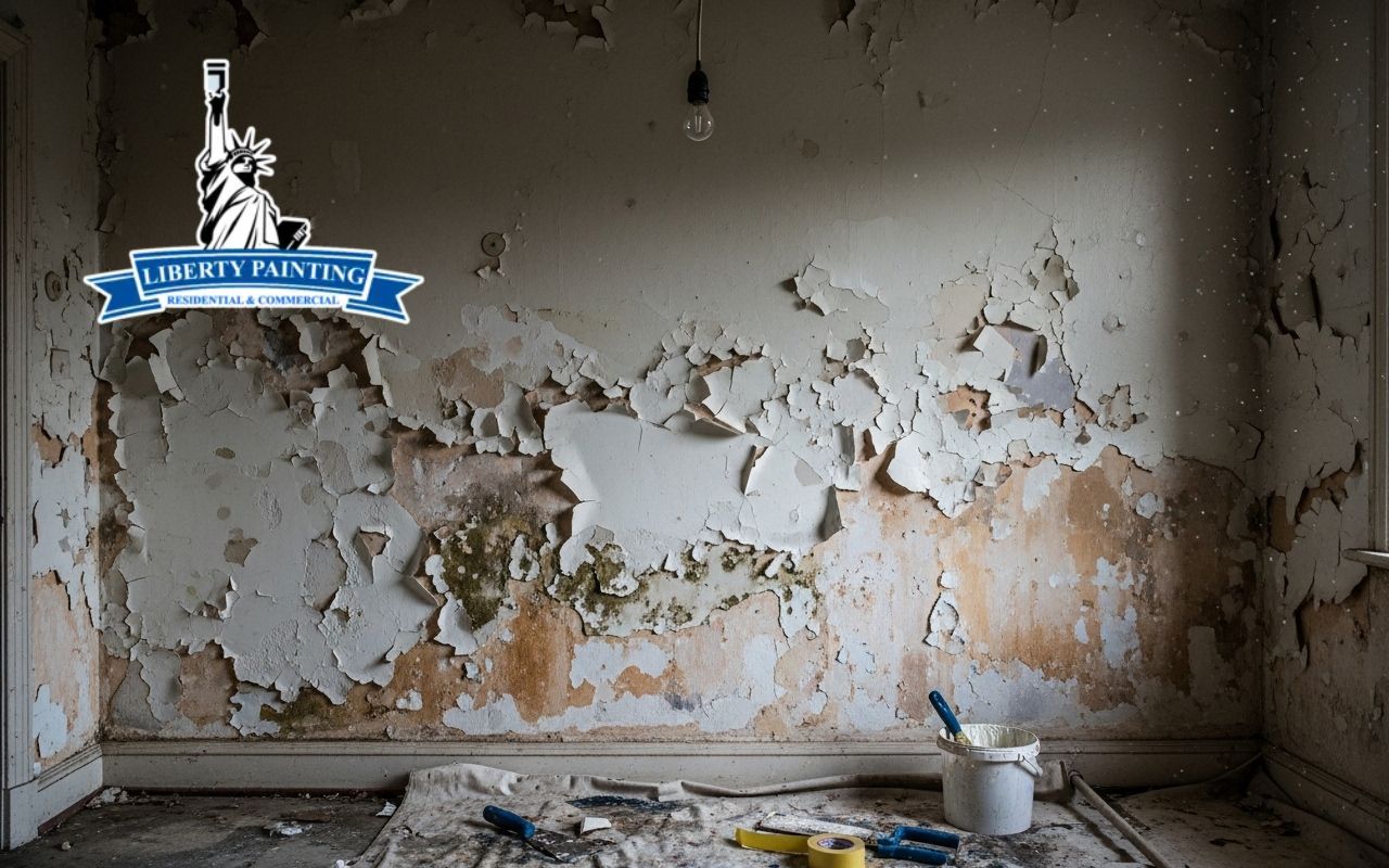 paint bubbling on walls before repair