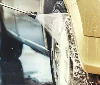 Mobile detailer working on vehicle Houston