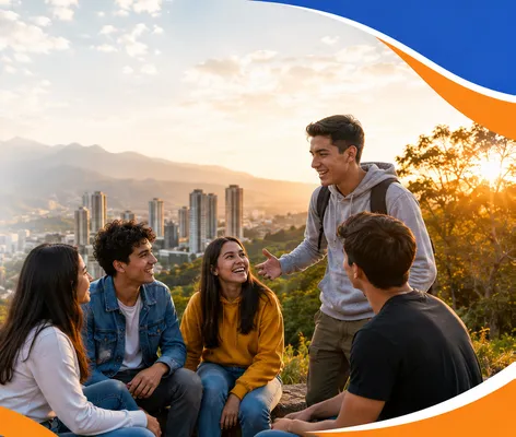Grupo de jóvenes participando activamente en un taller comunitario