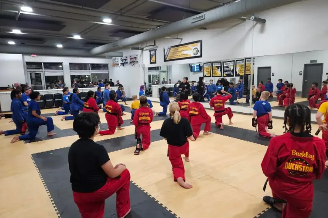 Teens and adults learning self defense
