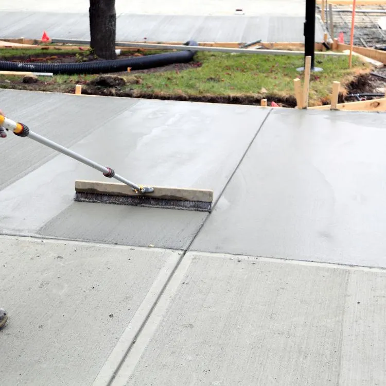 Concrete driveway