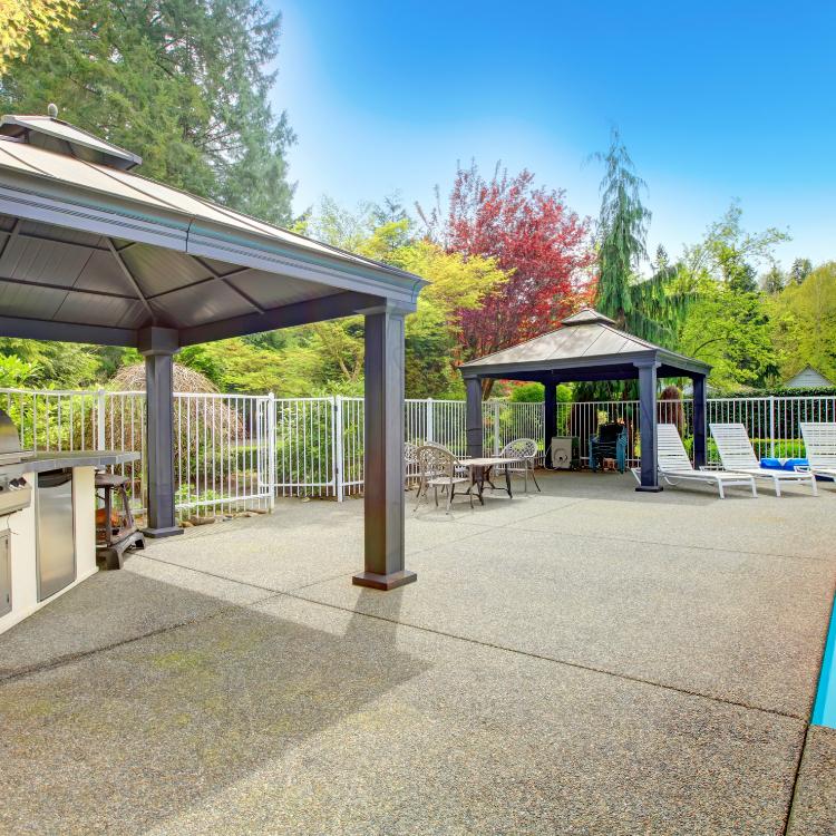 Concrete patio design