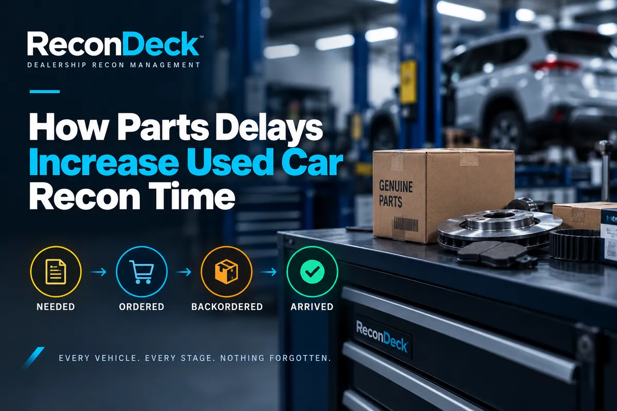 How Parts Delays Increase Used Car Recon Time