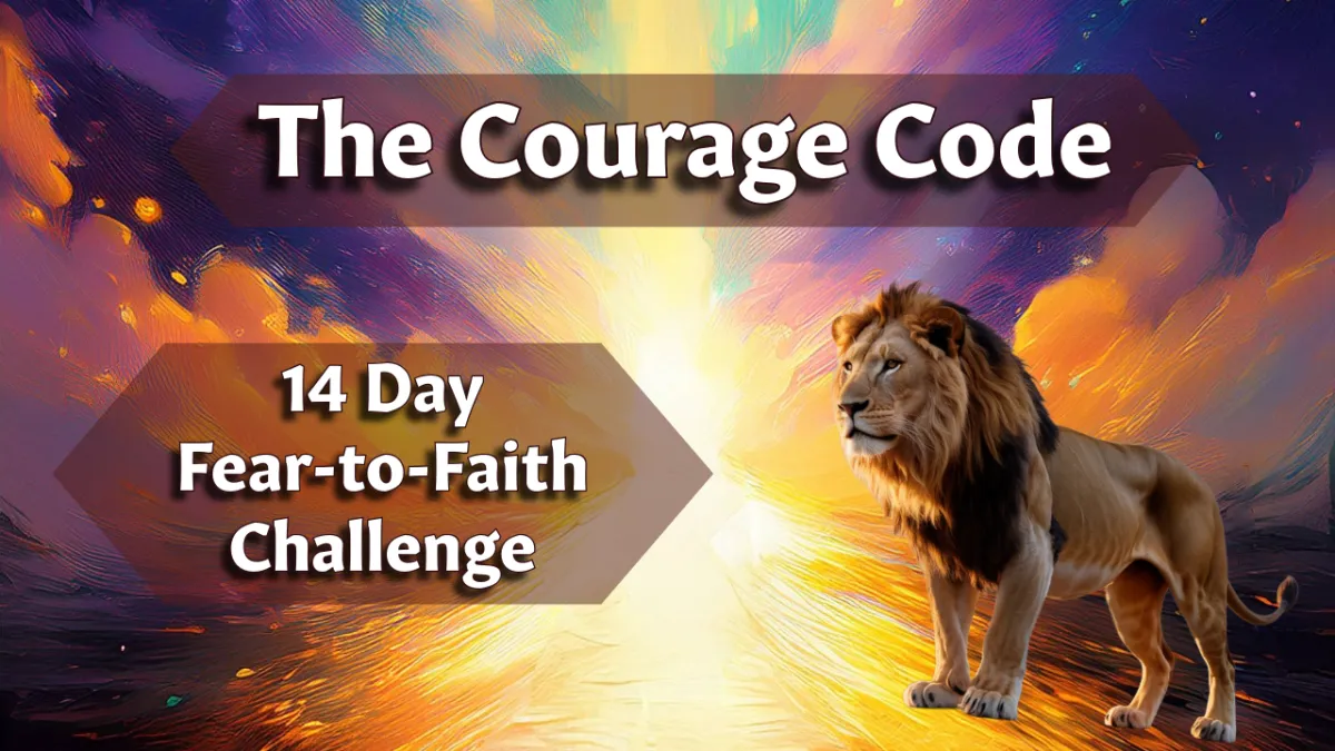 The Courage Code course portal, action manual, and scripture memory cards