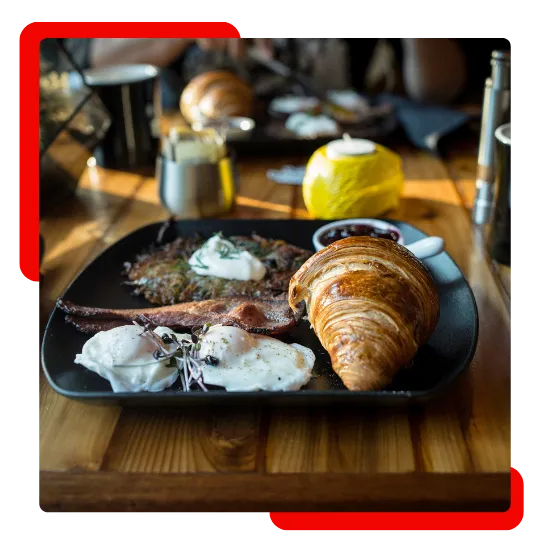 Fresh breakfast plates served at a restaurant near Chico, CA