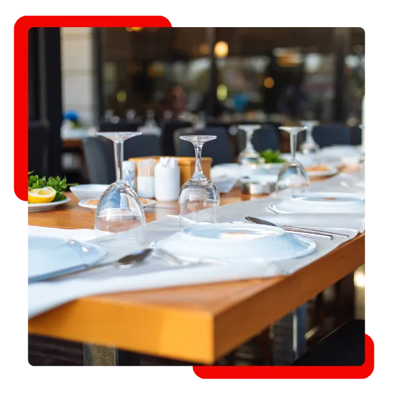 Warm table setup for family events and celebrations at JR Grill Restaurant