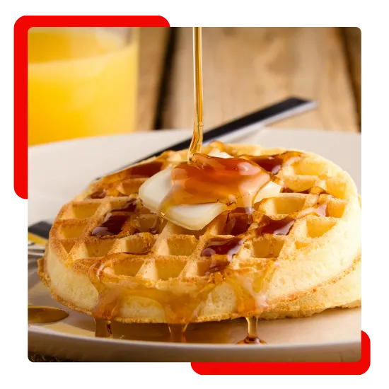 Fresh breakfast plate served at JR Grill Restaurant in Bella Vista, CA