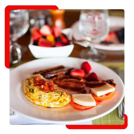 Hearty huevos rancheros served fresh at JR Grill Restaurant