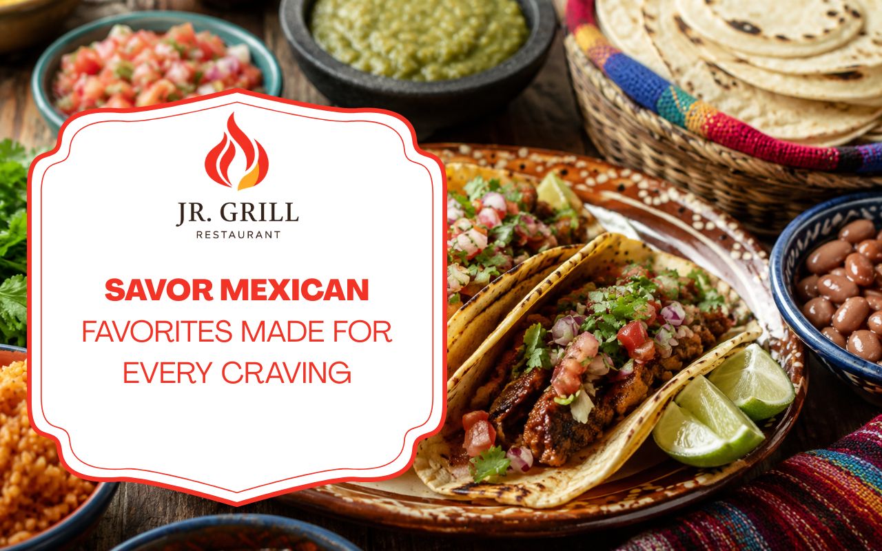 Mexican favorites with tacos, fresh salsa, and warm tortillas