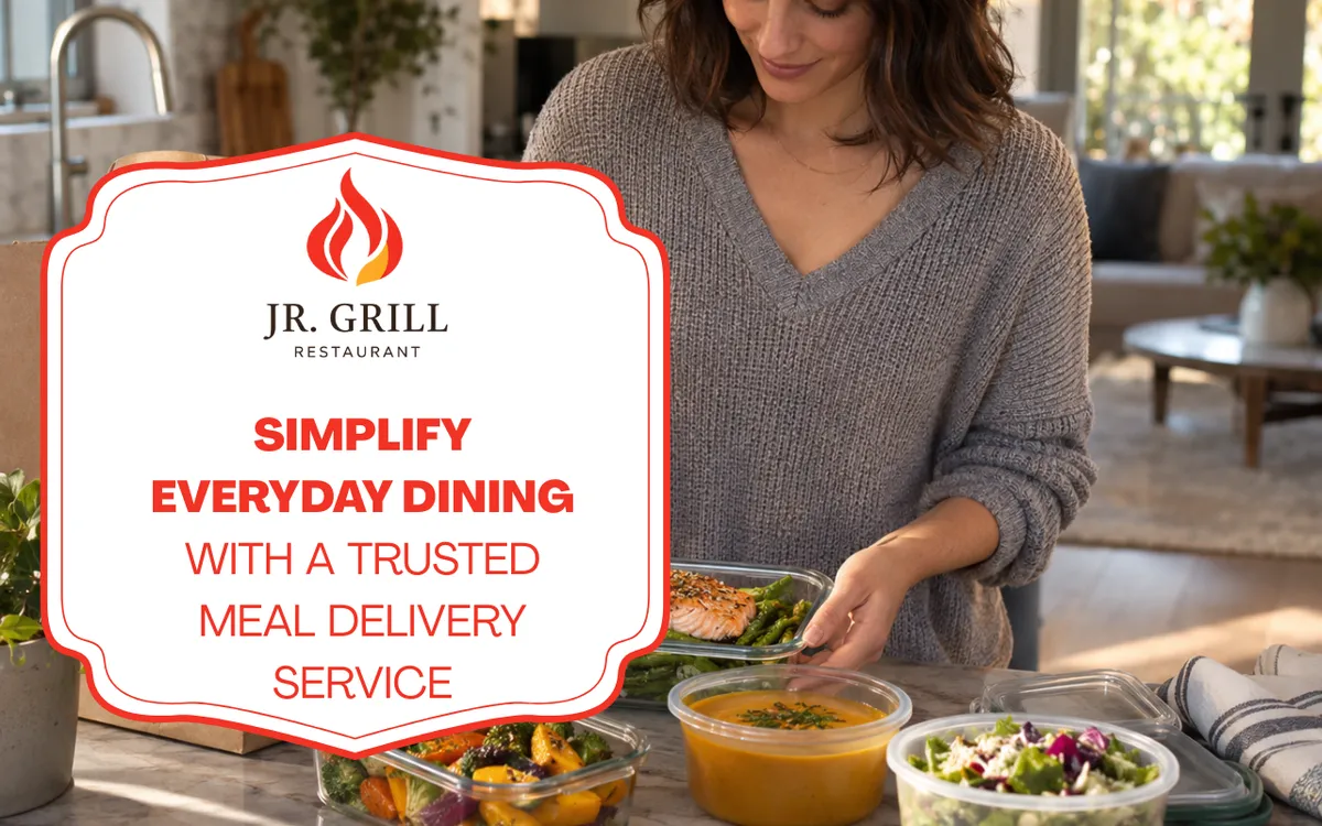 Meal delivery service with fresh meals ready to enjoy