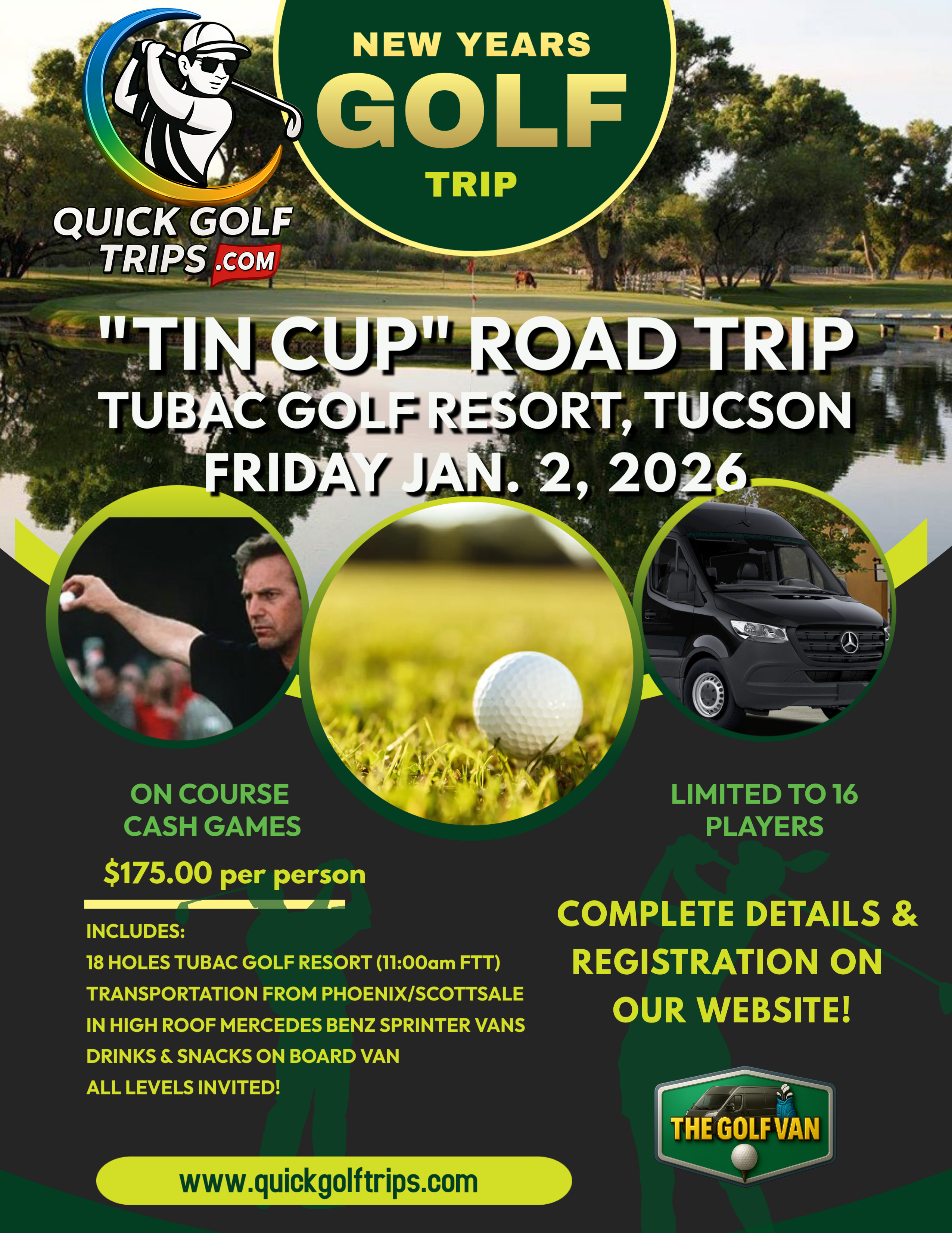 quick golf trip from phoenix to Vegas to play wolf creek