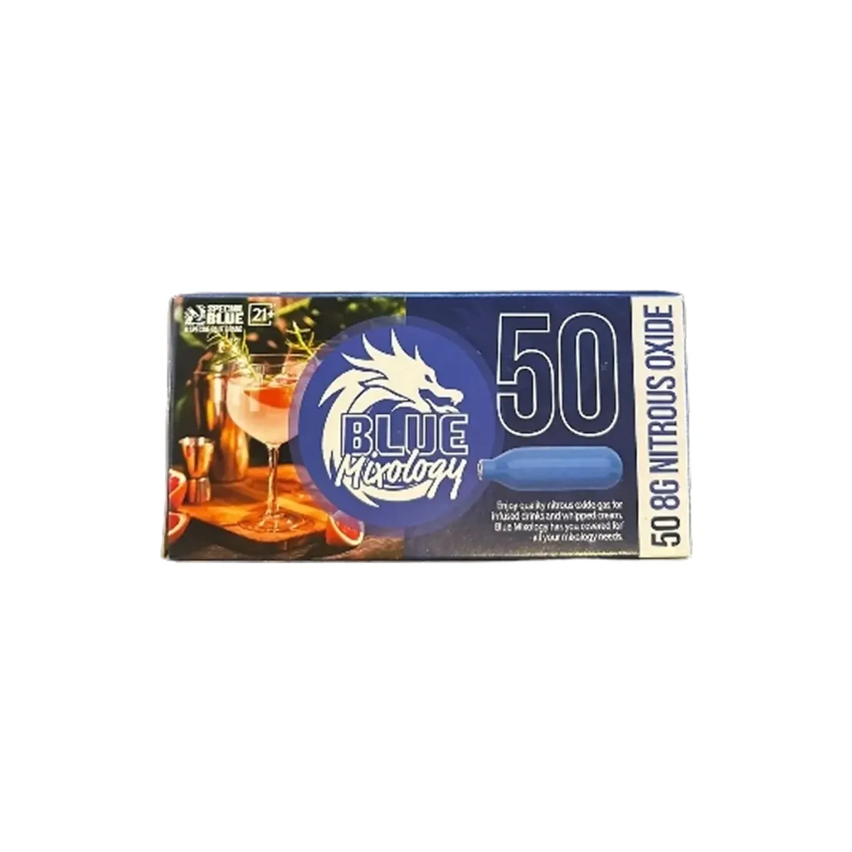 Blue Mixology Cream Chargers | Cobra Smoke Shop