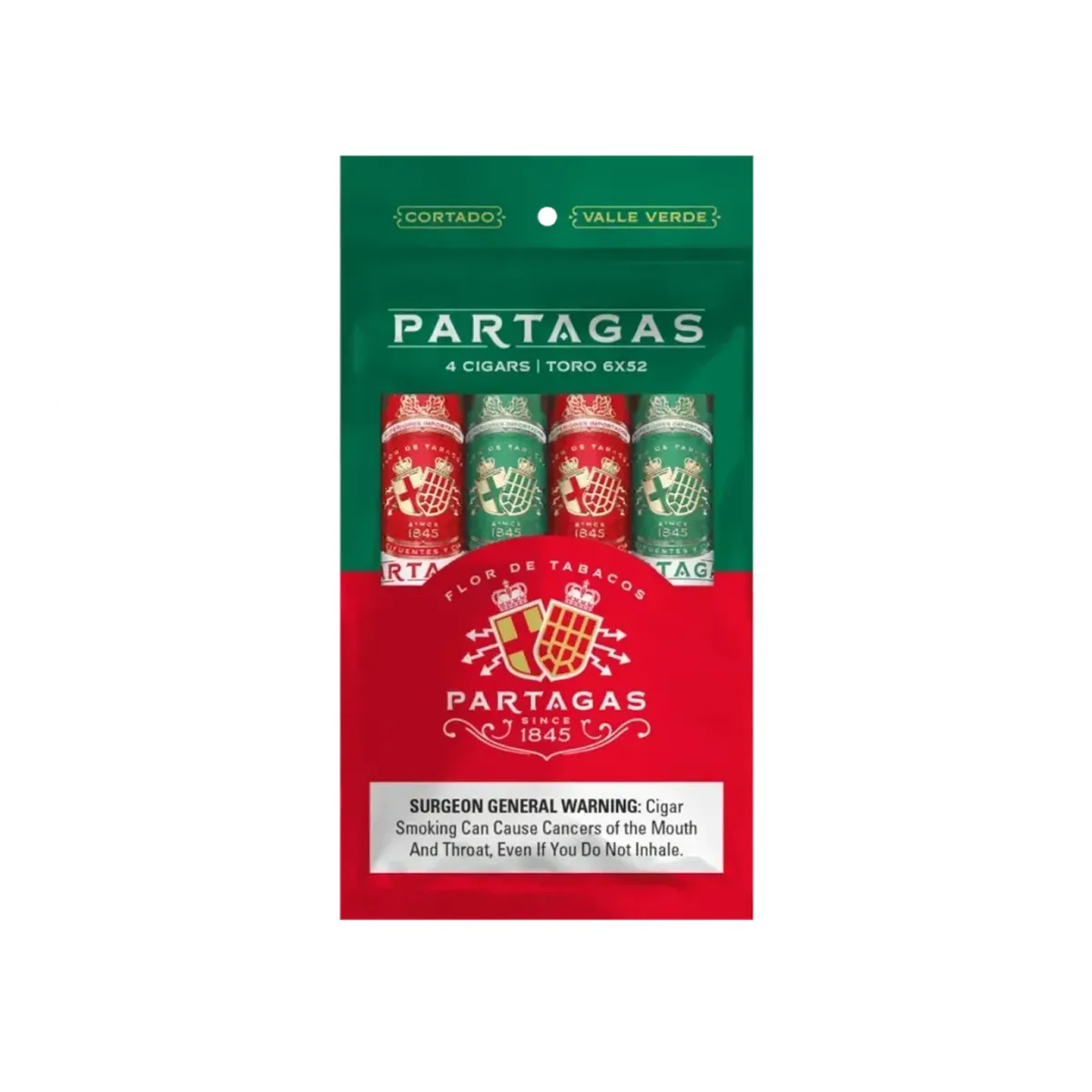 Partagas Valle-Verde Cortado 4-Pack Cigars | Cobra Smoke Shop