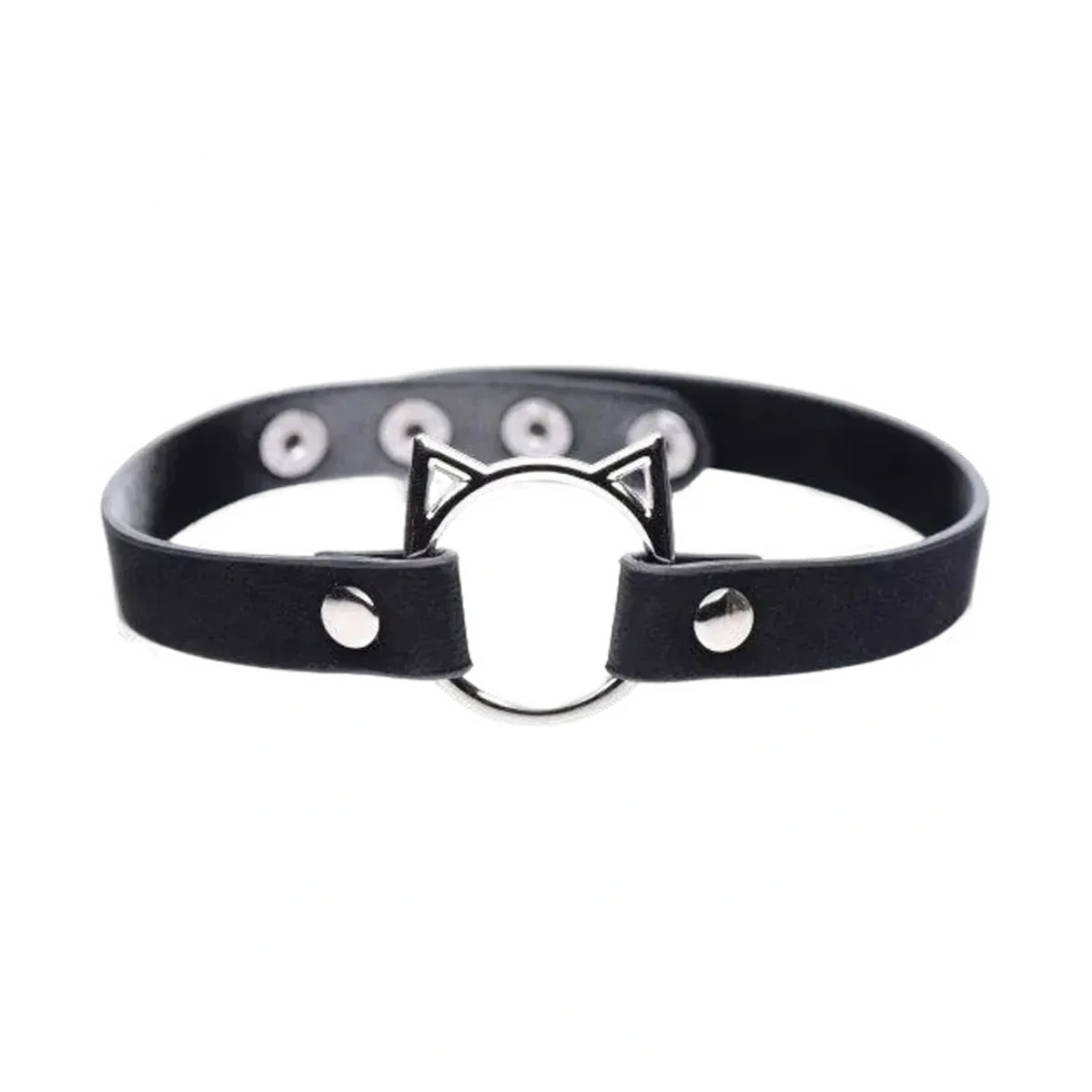Kinky Kitty Black Ring Slim Choker | Cobra Smoke Shop