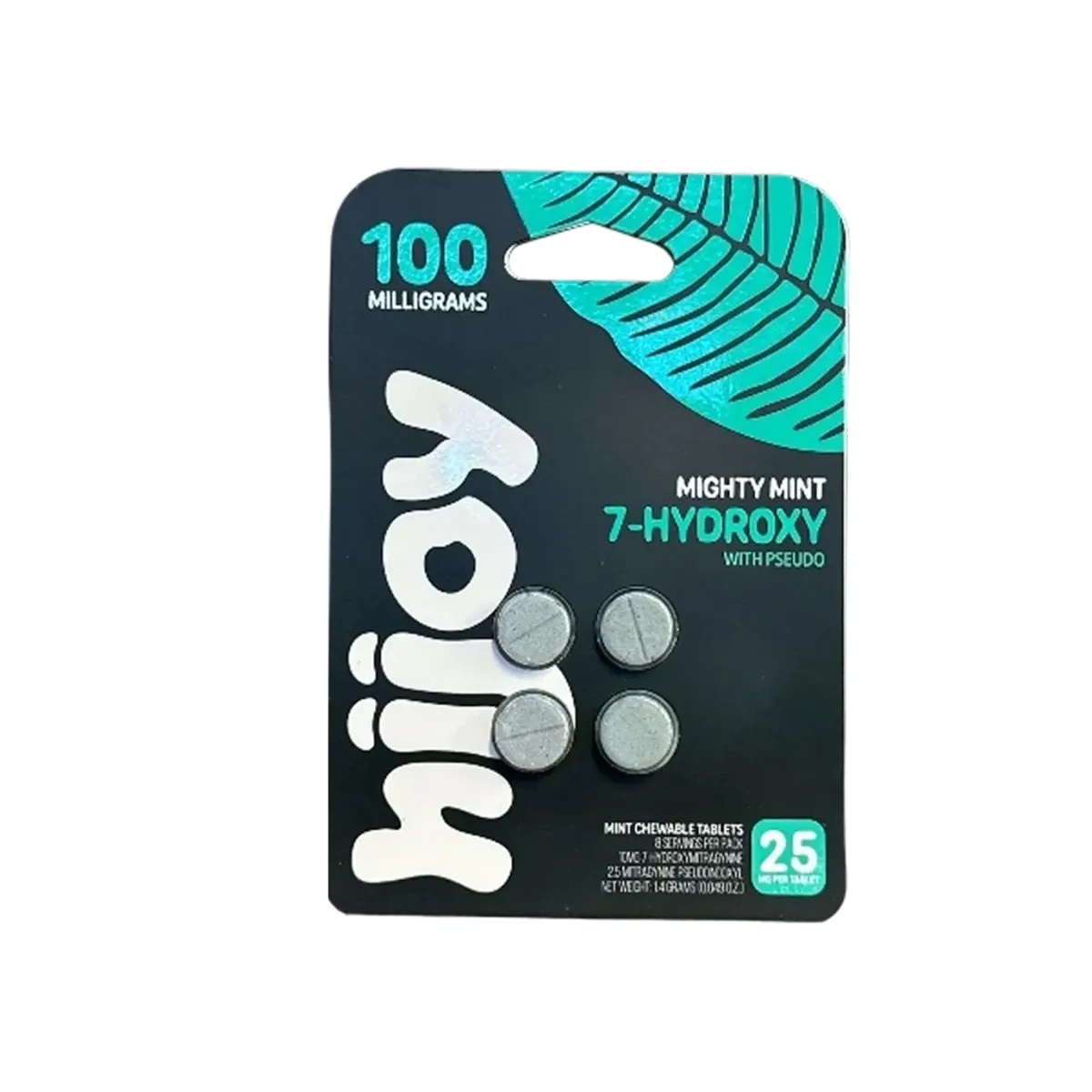 Hijoy 7-Hydroxy with Pseudo Chewable Tablets 7-Hydroxymitragynine | Cobra Smoke Shop