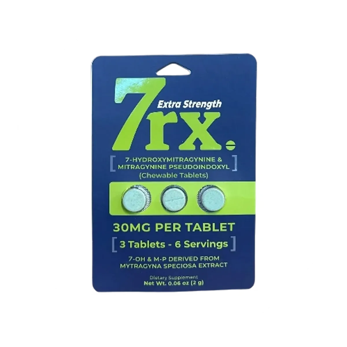 7RX 7-Hydroxymitragynine & Mitragynine Pseudoindoxyl Chewable Tablets | Cobra Smoke Shop