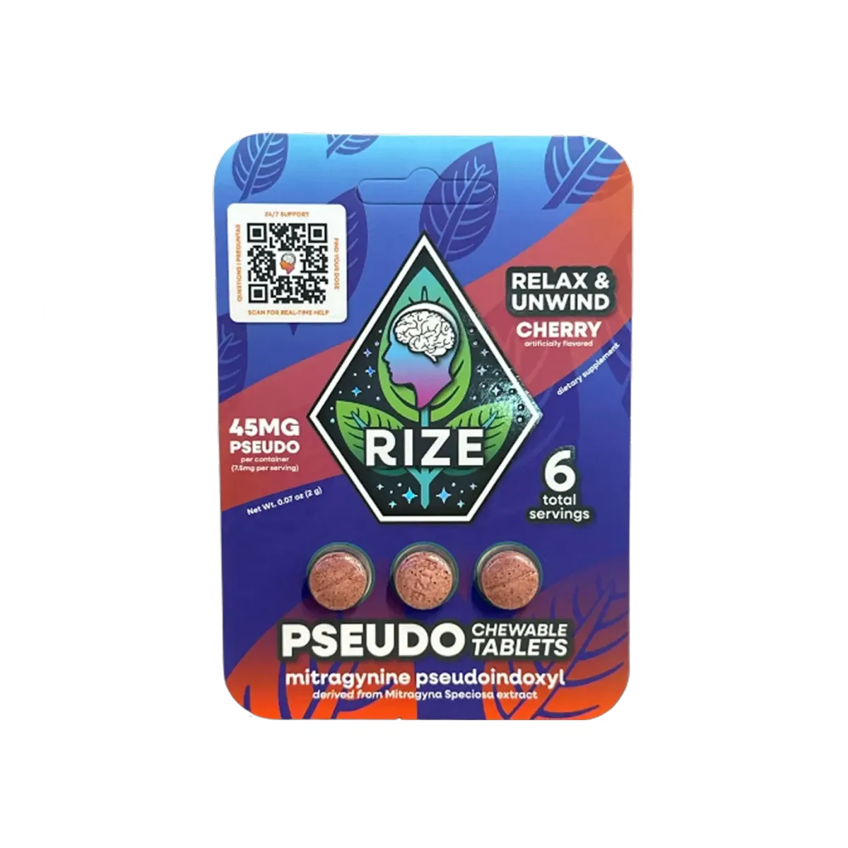 Rize Mitragynine Pseudoindoxyl Pseudo Chewable | Cobra Smoke Shop