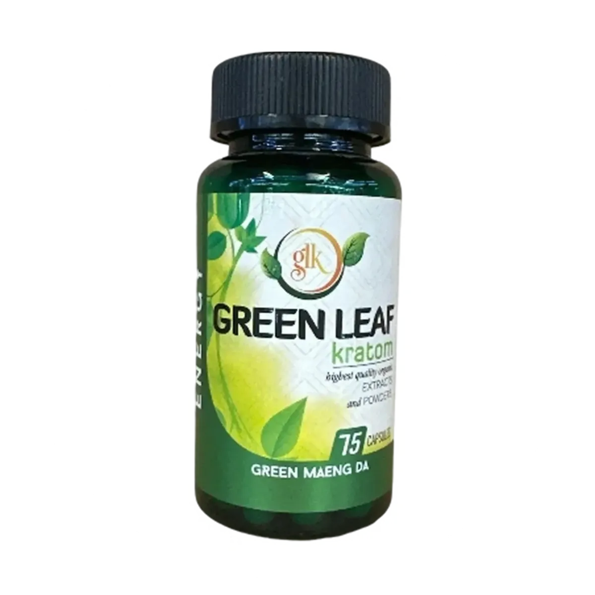 GLK Green Leaf Kratom Green Maeng Da - 75 Capsules | Cobra Smoke Shop