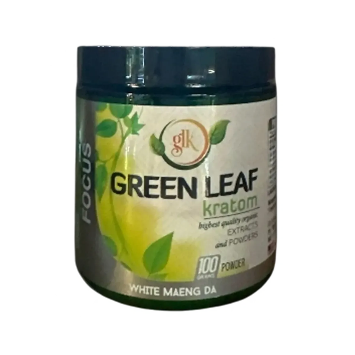 GLK Green Leaf Kratom White Maeng Da - 100 Capsules | Cobra Smoke Shop