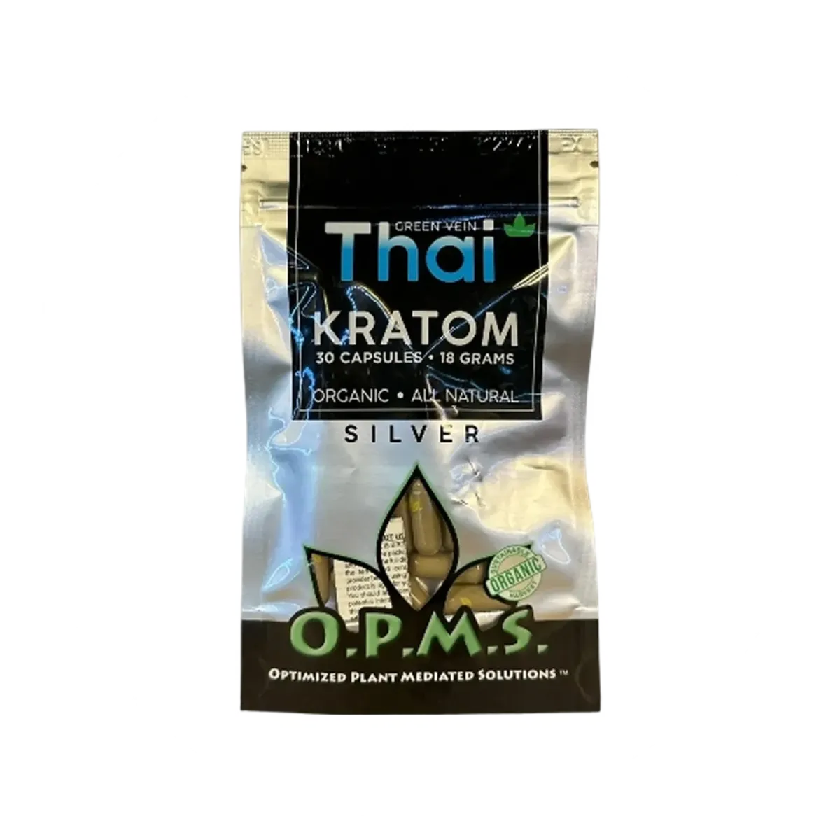 OPMS Thai Kratom - 30 Capsules | Cobra Smoke Shop