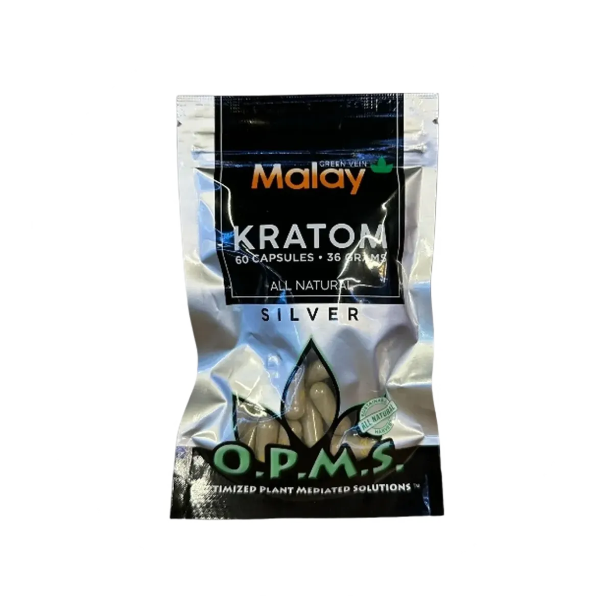 OPMS Malay Kratom - 60 Capsules | Cobra Smoke Shop