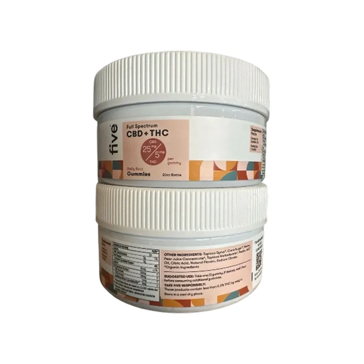 Five CBD + THC Gummies | Cobra Smoke Shop