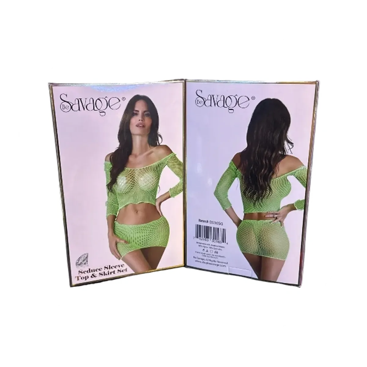 Be Savage Seduce Sleeve Top & Skirt Set | Cobra Smoke Shop