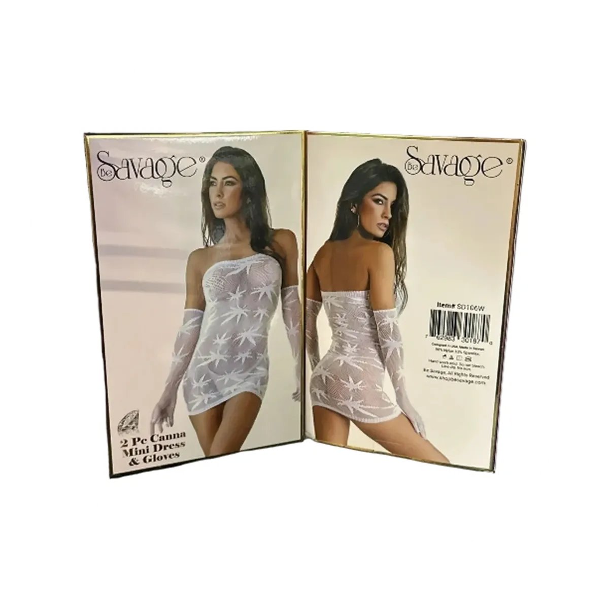 Be Savage 2pc Canna Mini Dress & Gloves | Cobra Smoke Shop