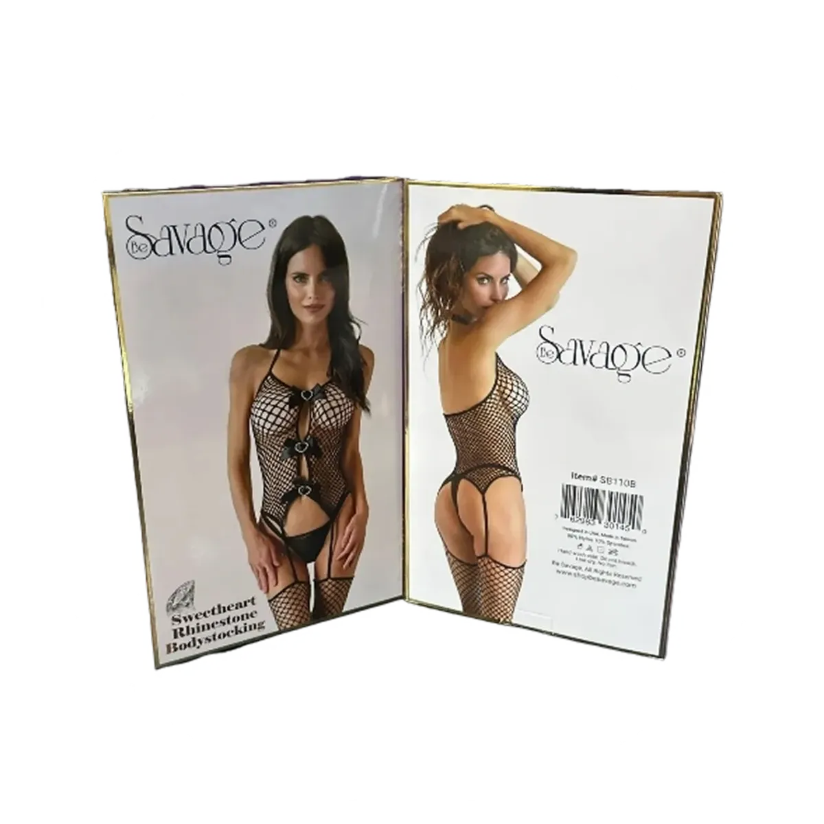  Be Savage Sweetheart Rhinestone Bodystocking | Cobra Smoke Shop
