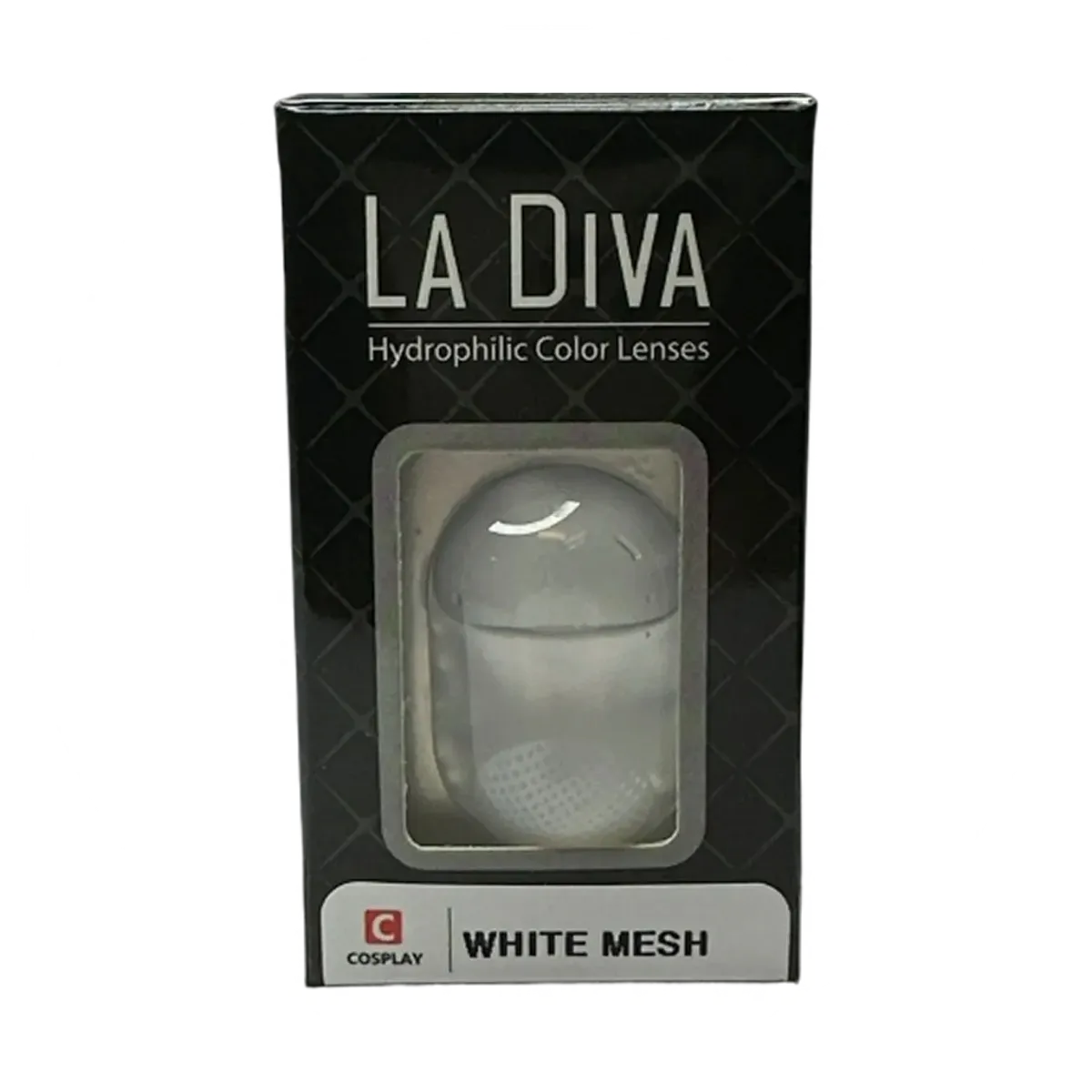 La Diva White Mesh Contact Lenses | Cobra Smoke Shop