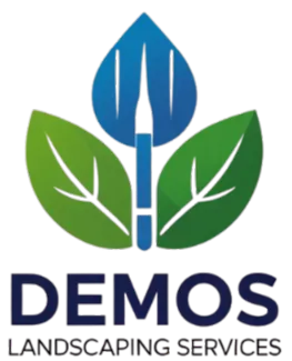 Demos Landscaping Services logo representing residential and HOA landscaping services
