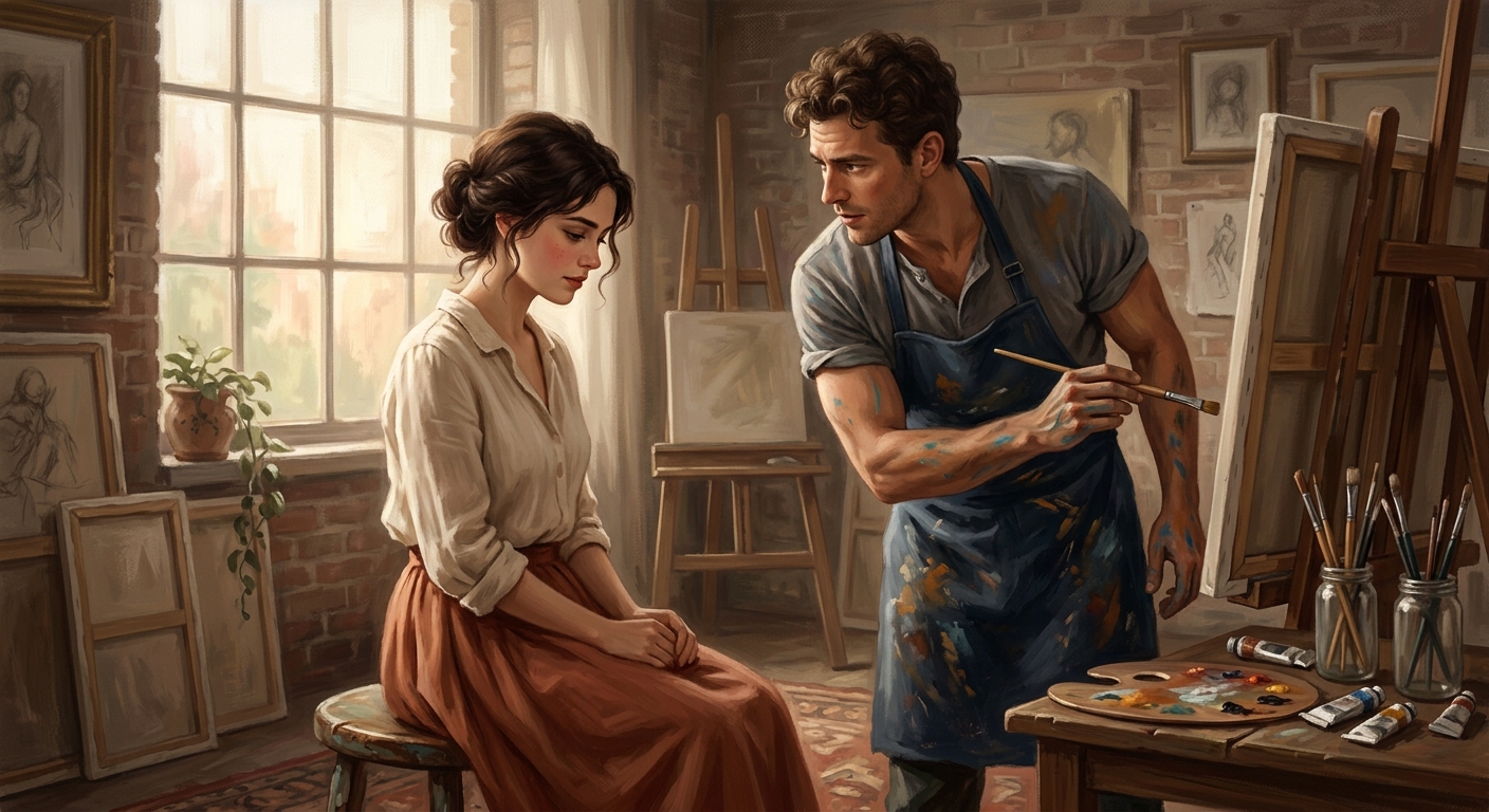 Muse und Maler: Wie sein Blick mich neu erschuf