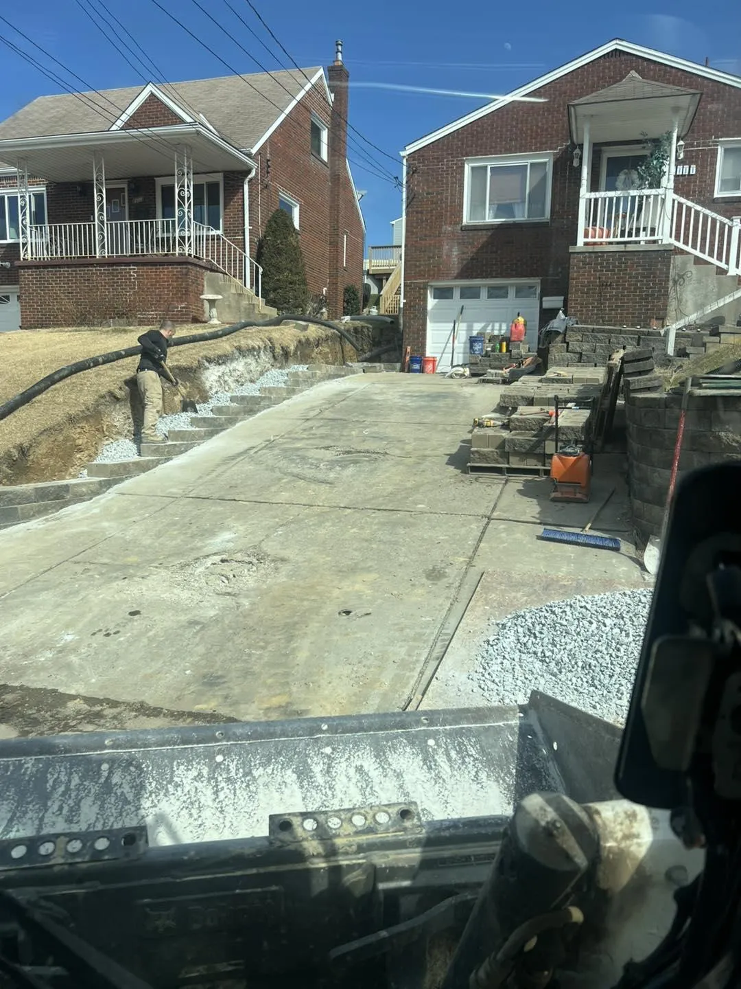 Retaining Wall Installation