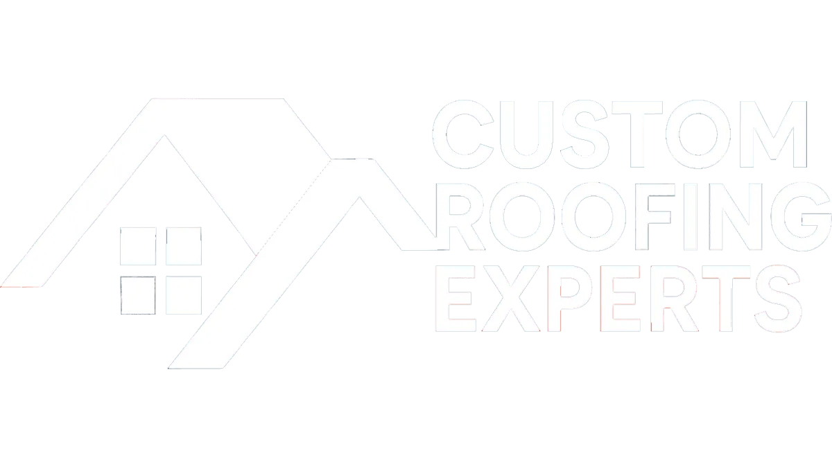 White RoofOne logo featuring a stylized house roof icon and bold company name on a transparent background.