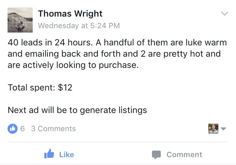 client's testimonials on sales lead