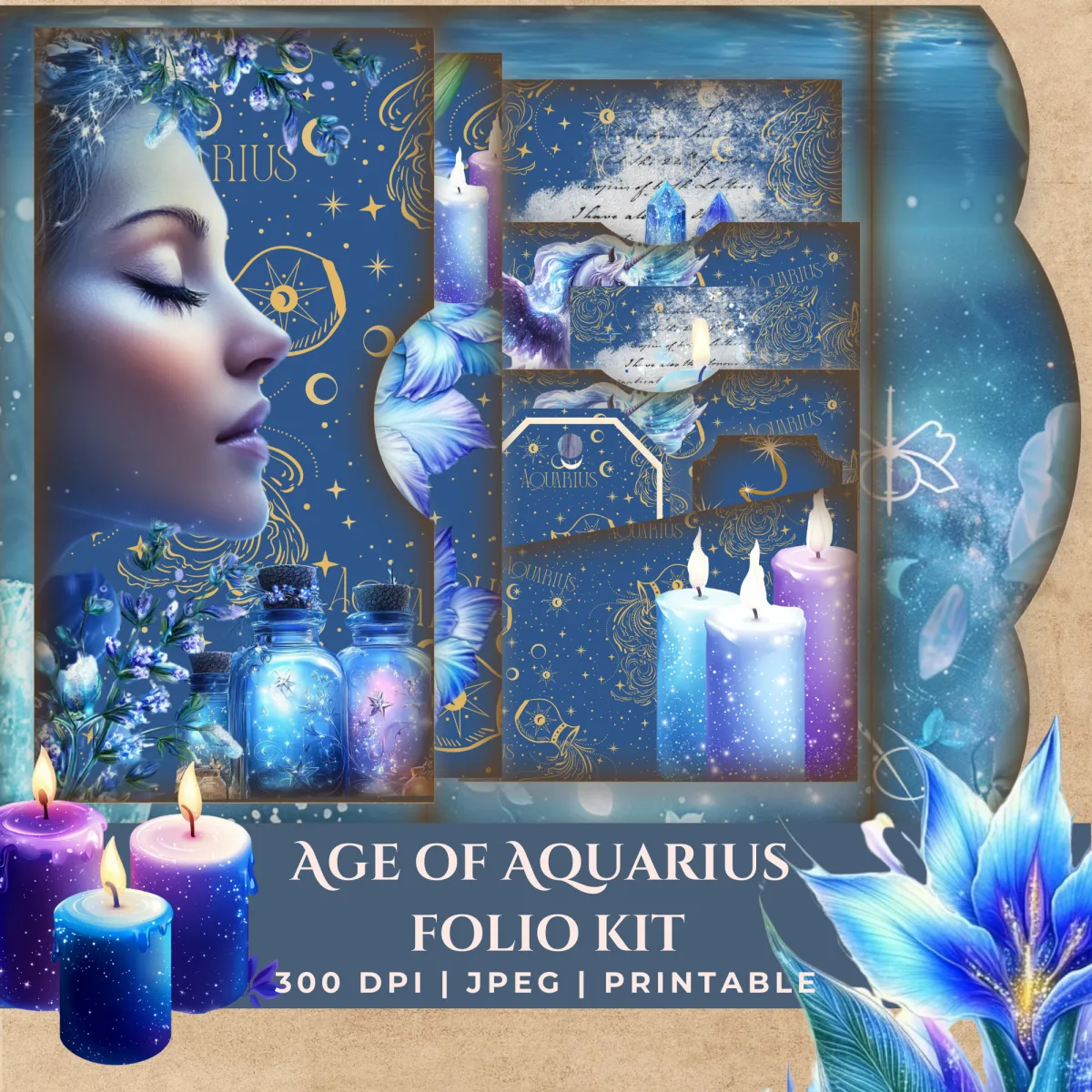 Age of Aquarius Folio Kit & Tutorial