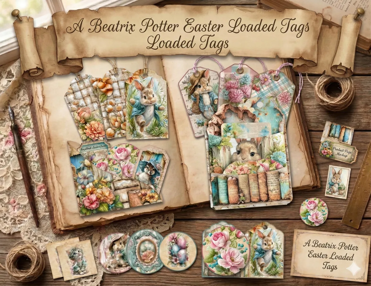 A Beatrix Potter Easter Loaded Tags