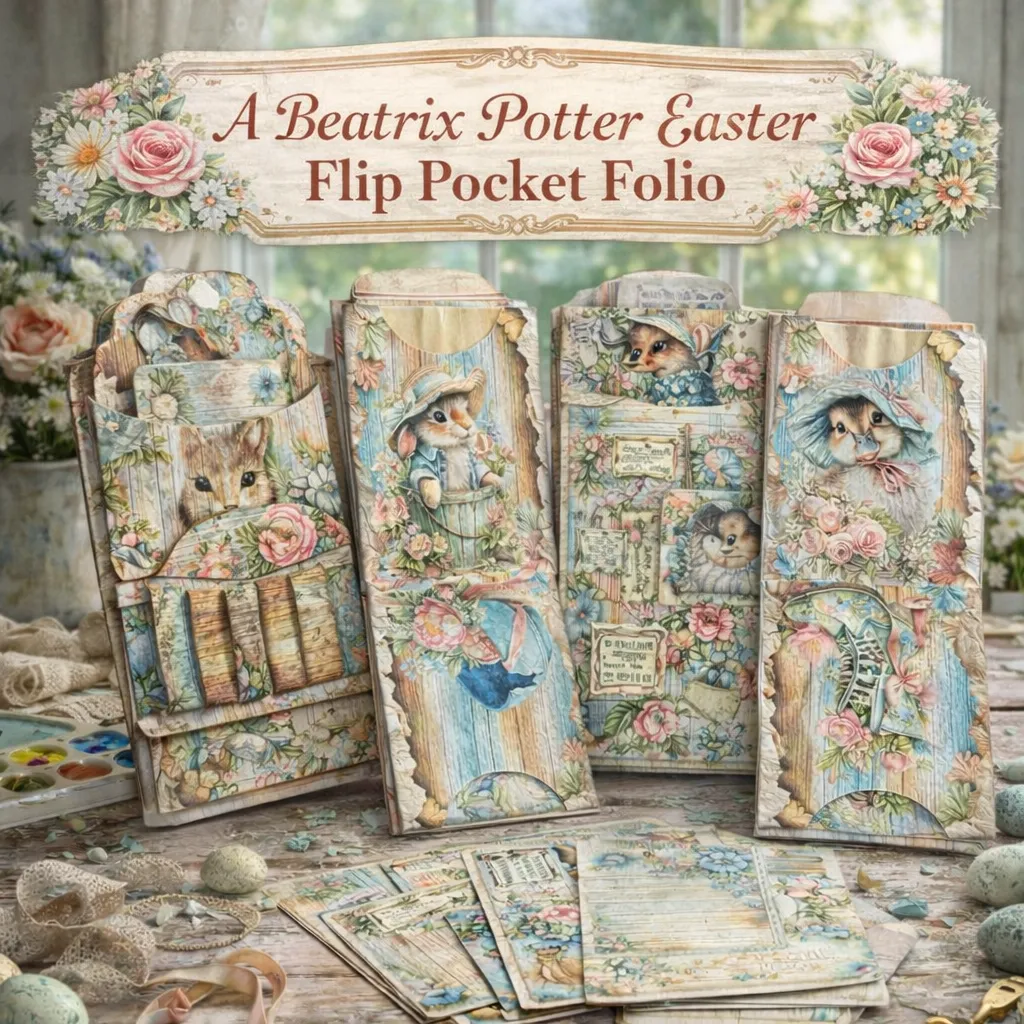 A Beatrix Potter Easter Flip Pocket Folio