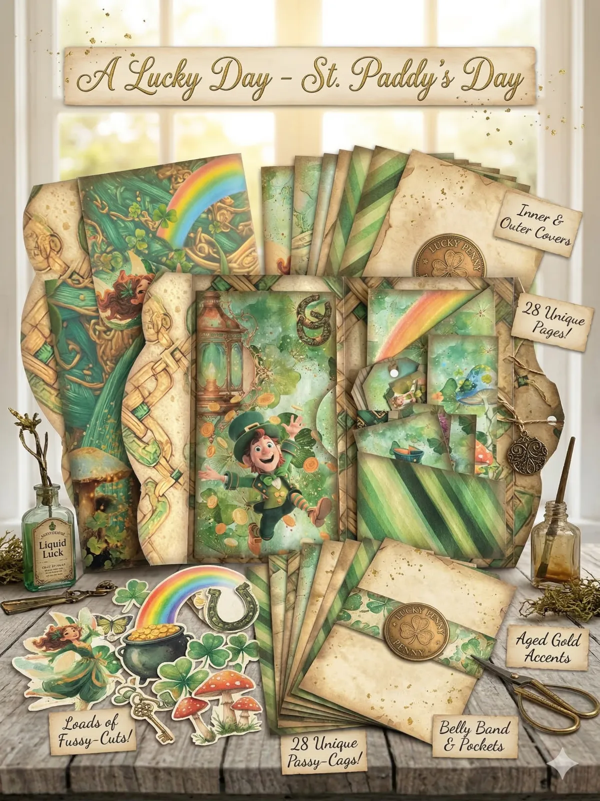 A Lucky Day St Paddys Day Folio Kit