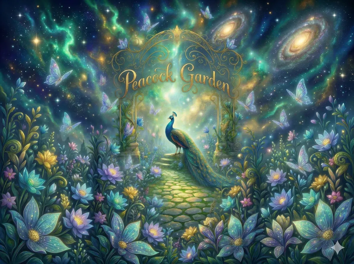 Peacock Garden Wallpaper Freebie