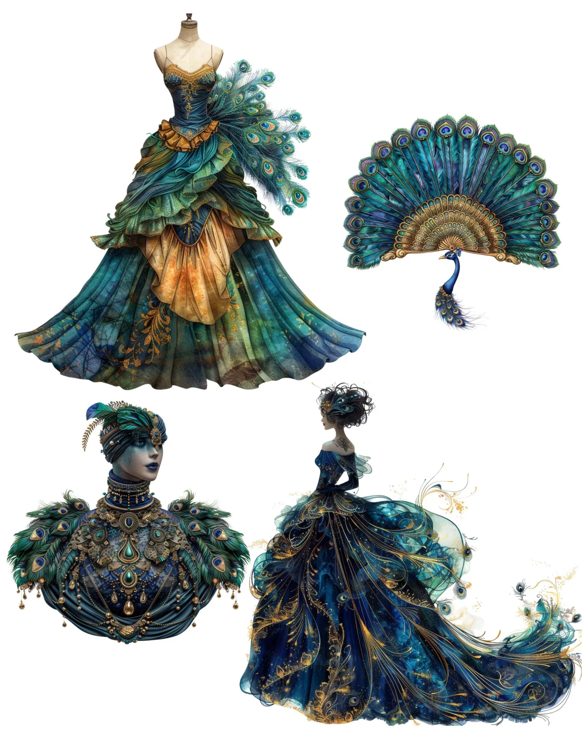 Peacock Garden Accordion Tag Workshop Bonuses