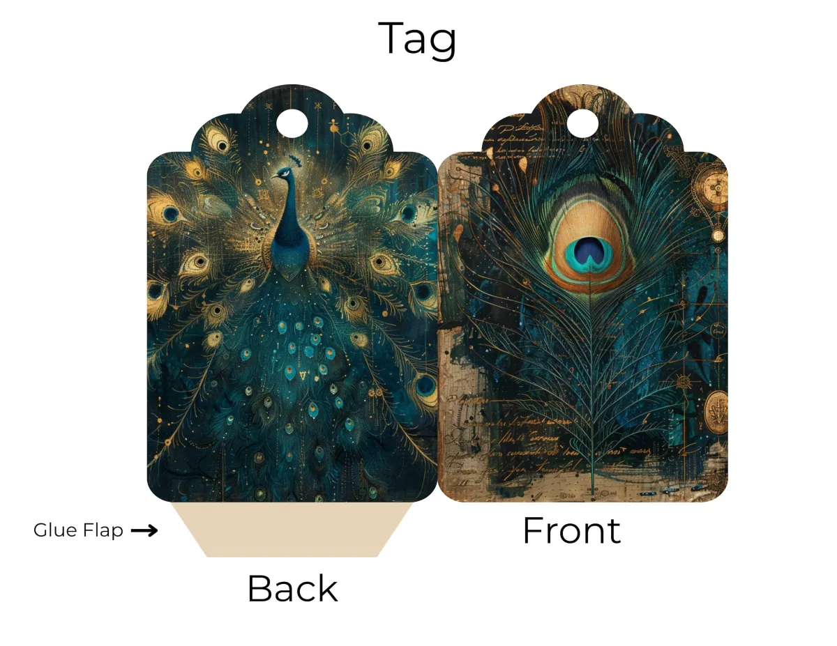 Peacock Garden Loaded Tags