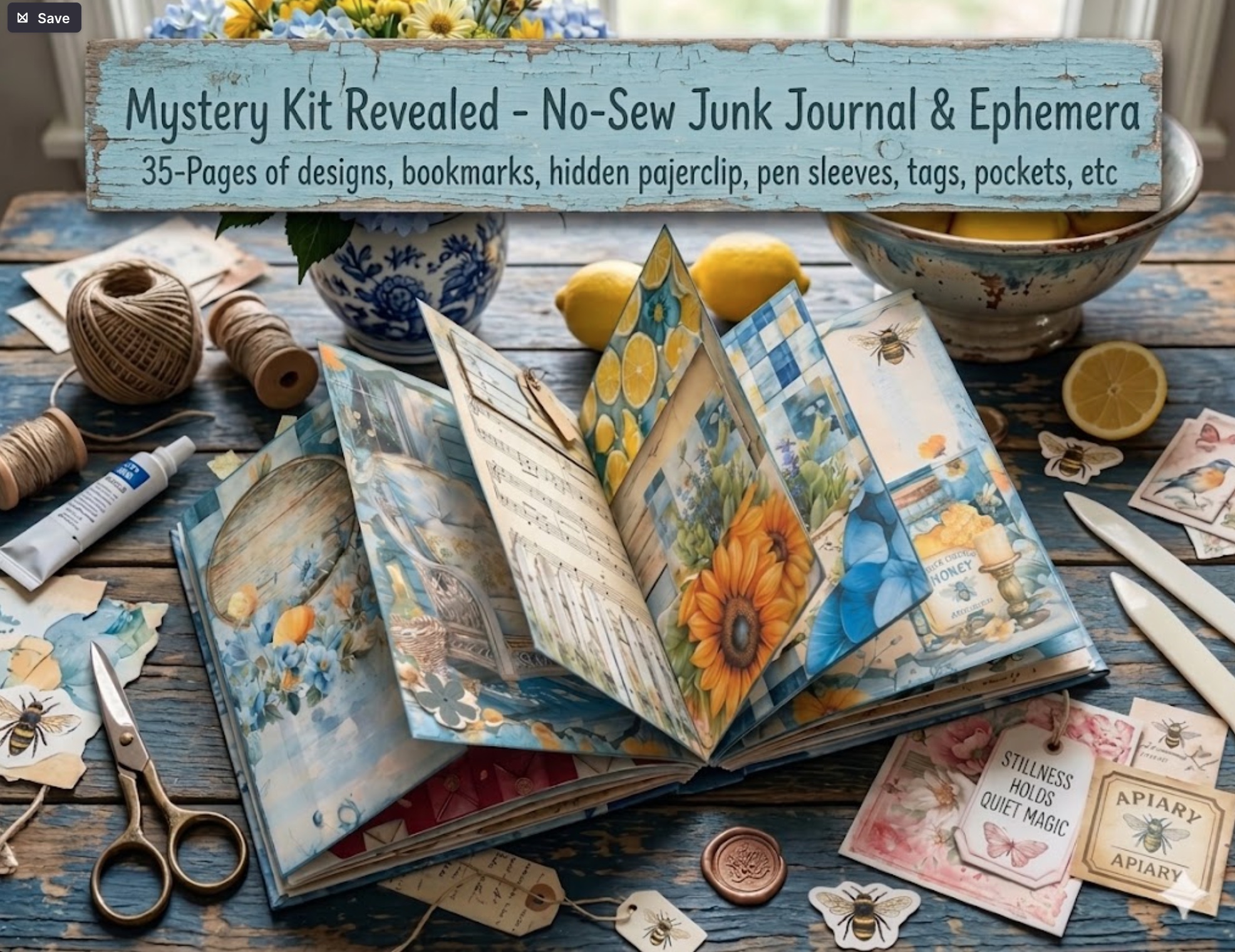 Cottage Core Mystery Kit Bonus Folio Kit