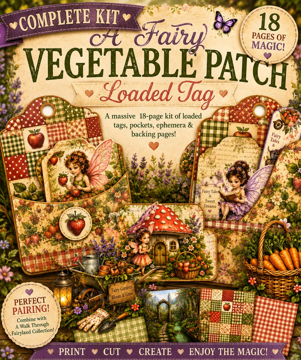 A Fairy Vegetable Patch Loaded Tag