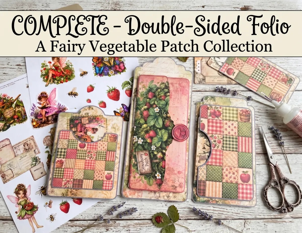 A Fairy Vegetable Patch Double-Sided Folio